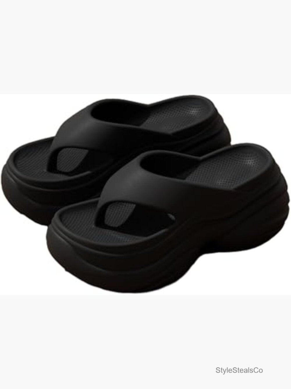 Women's Thick Sole Flip Flops Non-Slip Beach Slides Sandals